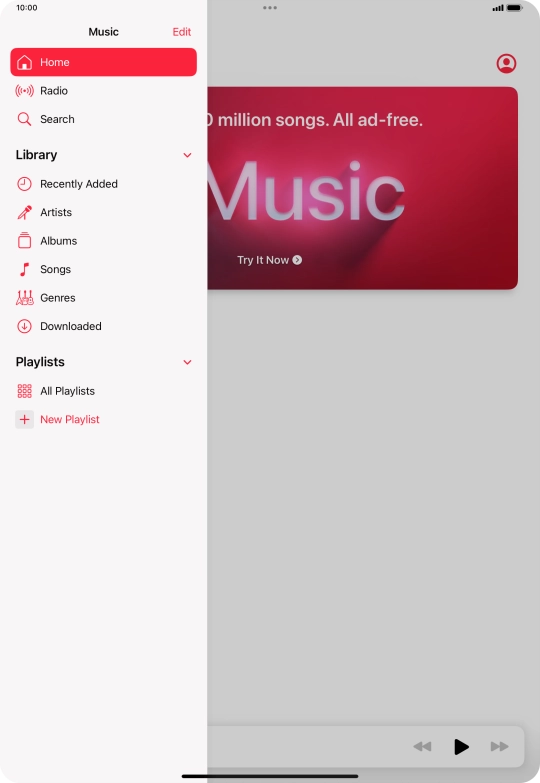 Press New Playlist. Press New Playlist.
