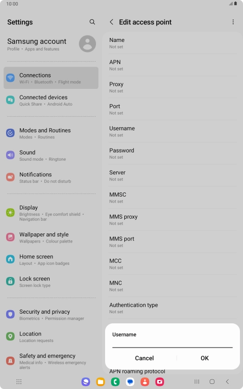 Key in eesecure and press OK. Key in eesecure and press OK.