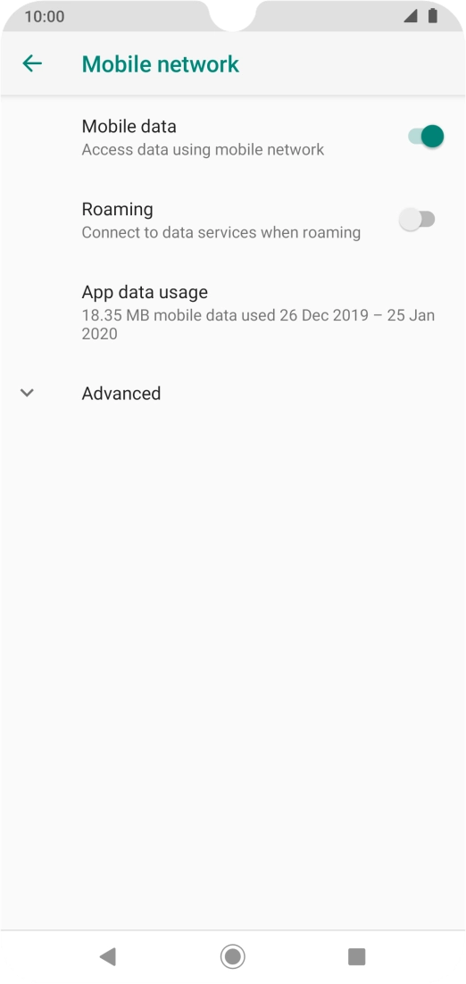 Press Advanced. Press Advanced.