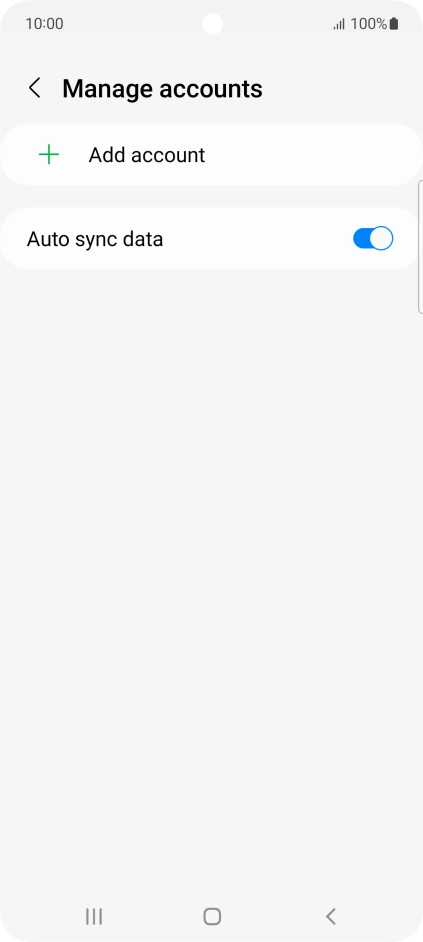 Press Add account. Press Add account.
