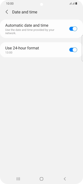 Press the Home key to return to the home screen. Press the Home key to return to the home screen.