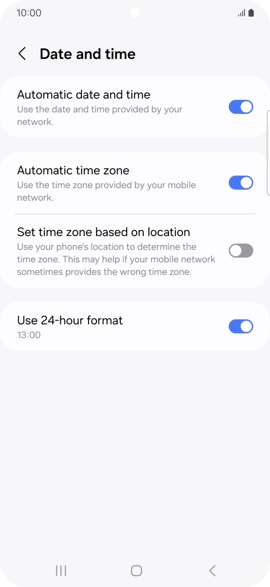 Press the Home key to return to the home screen. Press the Home key to return to the home screen.