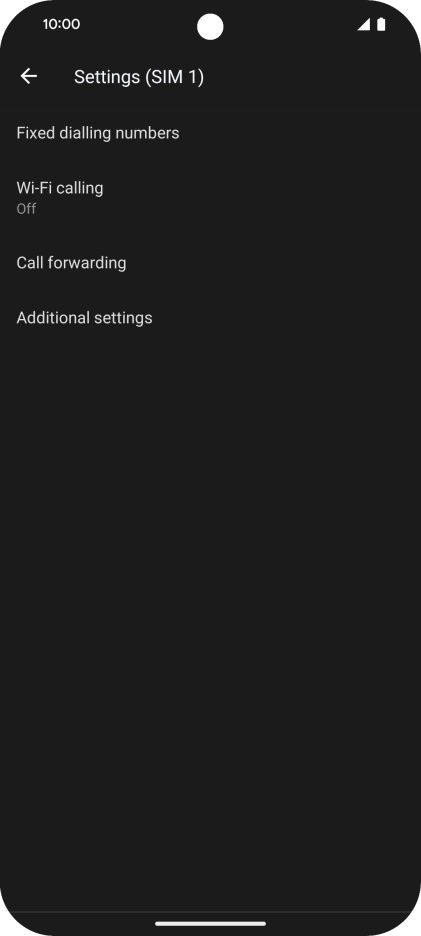 Press Fixed dialling numbers. Press Fixed dialling numbers.