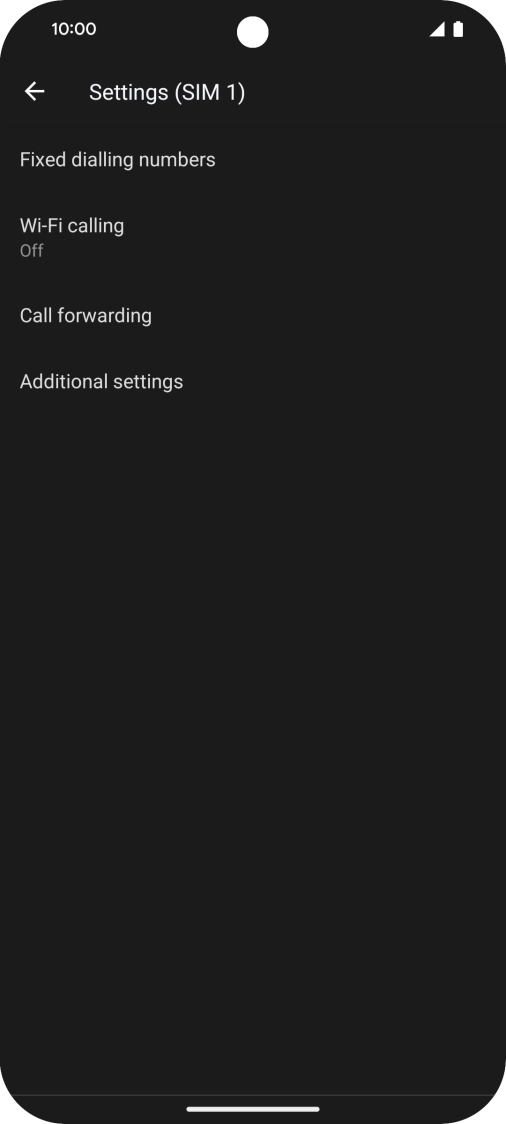 Press Fixed dialling numbers. Press Fixed dialling numbers.