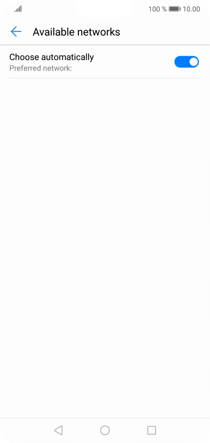 If you want to select a network manually, press the indicator next to If you want to select a network manually, press the indicator next to
