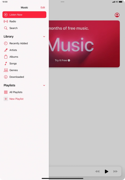 Press New Playlist. Press New Playlist.