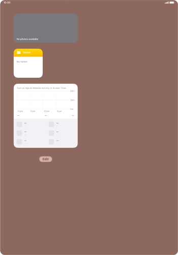 Press and hold the required Widget Stack. Press and hold the required Widget Stack.