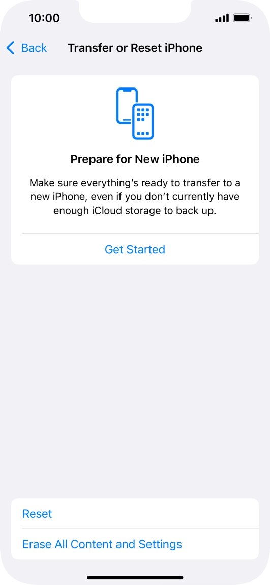 Press Reset. Press Reset.