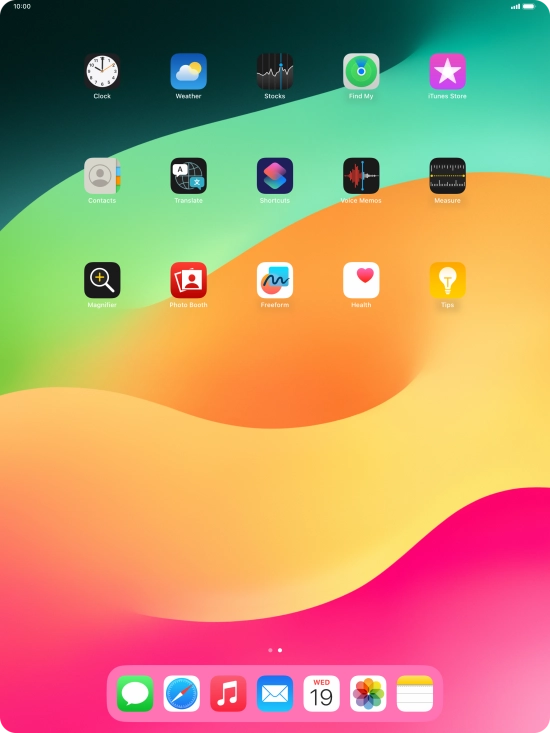 Slide your finger left on the screen to find the App Library. Slide your finger left on the screen to find the App Library.