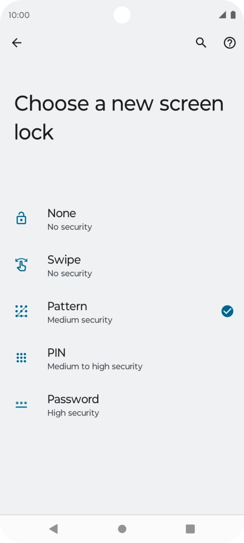 Press None. Press None.
