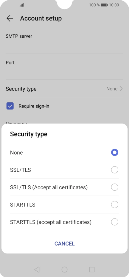 Press None to turn off the function. Press None to turn off the function.