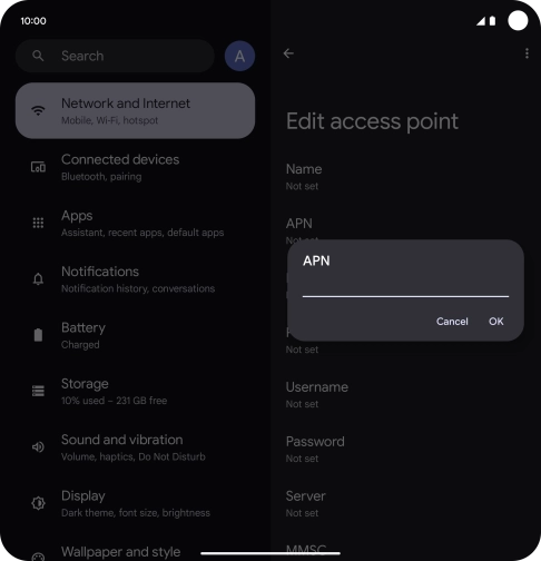 Key in eezone and press OK. Key in eezone and press OK.