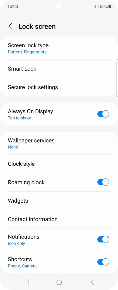 Press Screen lock type and key in the additional phone lock code you created earlier. Press Screen lock type and key in the additional phone lock code you created earlier.