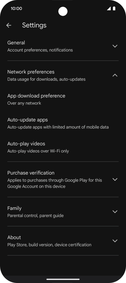 Press Auto-update apps. Press Auto-update apps.