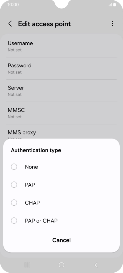 Press PAP. Press PAP.