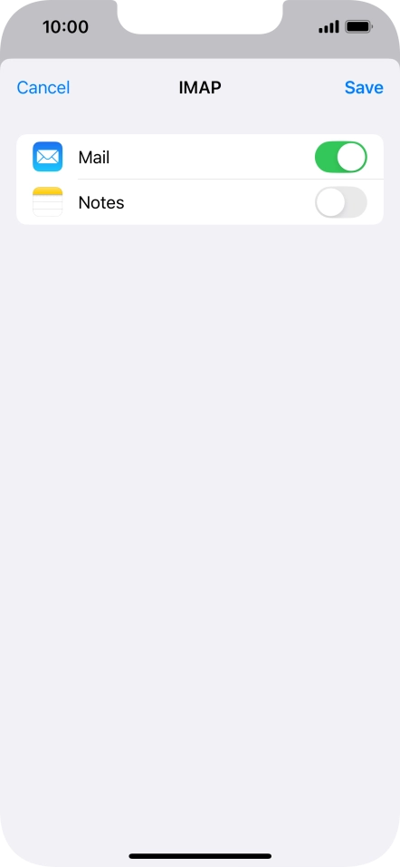 Press Save. Your email account has now been set up. To select more settings for incoming and outgoing server, proceed with the following steps. Press Save. Your email account has now been set up. To select more settings for incoming and outgoing server, proceed with the following steps.