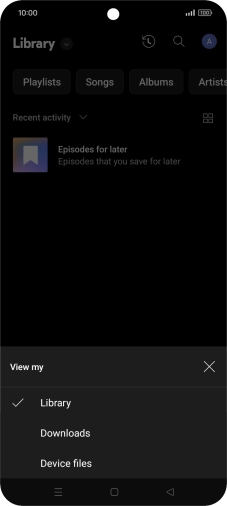 Press the required category and go to the required audio file. Press the required category and go to the required audio file.