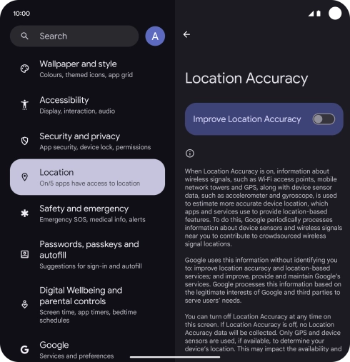 If you press the indicator next to If you press the indicator next to