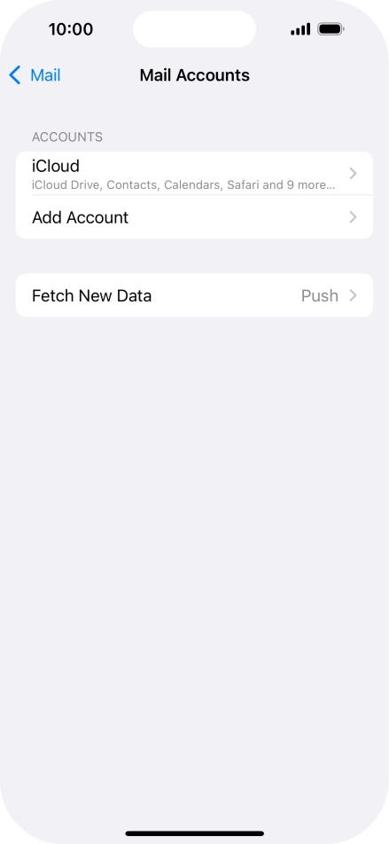 Press Add Account. Press Add Account.
