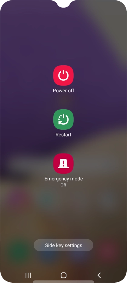 Press Power off. Press Power off.