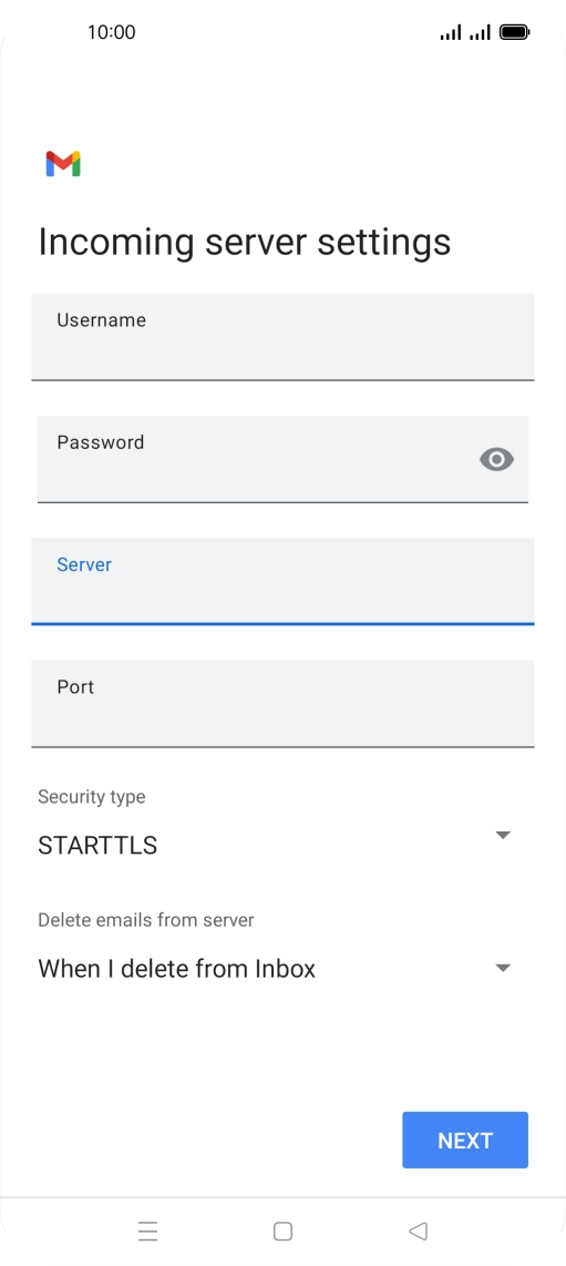 Press the field below Press the field below