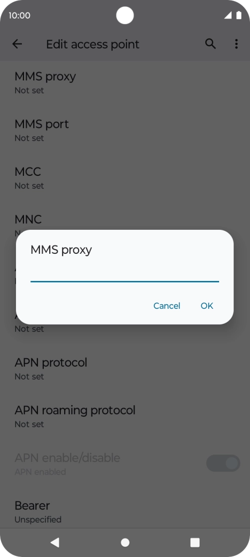 Key in 149.254.201.135 and press OK. Key in 149.254.201.135 and press OK.