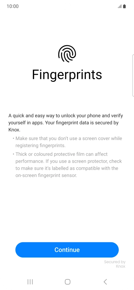 Press Continue. Press Continue.