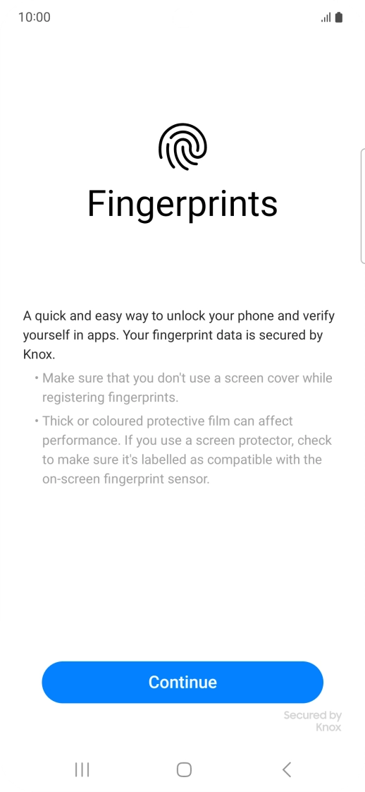 Press Continue. Press Continue.