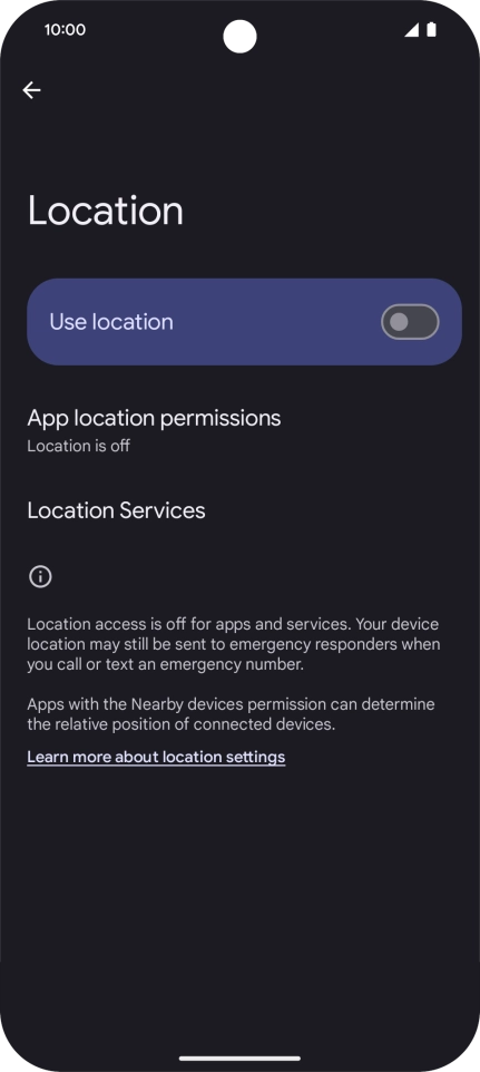 Press the indicator next to Press the indicator next to