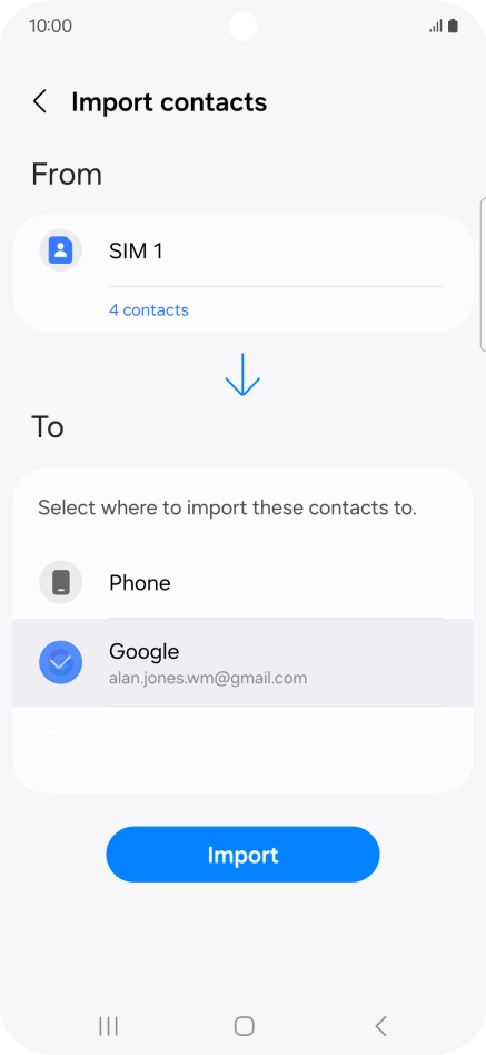 Press Import. Press Import.