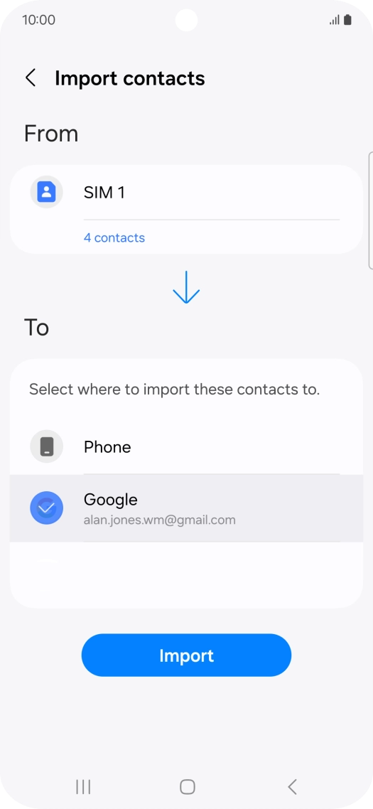 Press Import. Press Import.