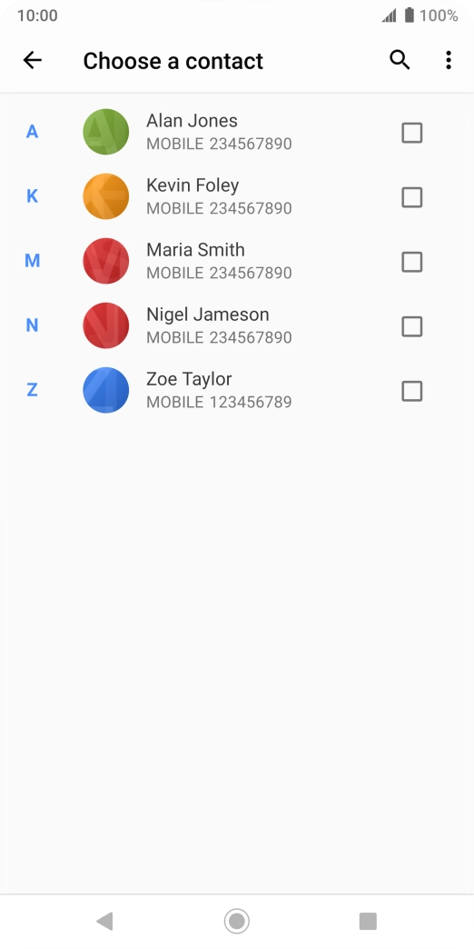 Press the menu icon. Press the menu icon.