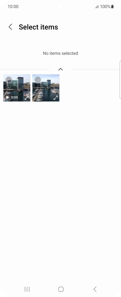 Press the required picture. Press the required picture.