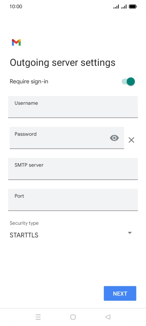 Press the indicator next to Press the indicator next to