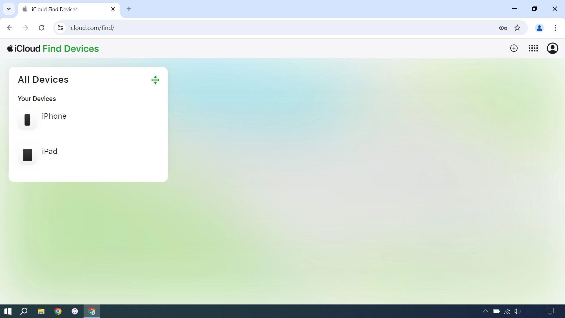 Click the name of your tablet. Click the name of your tablet.