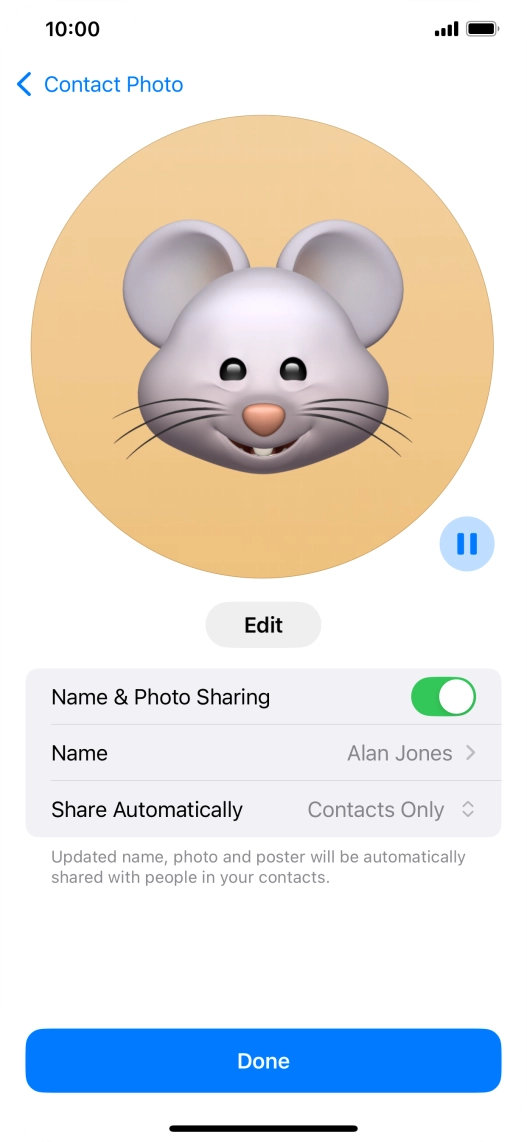Press the indicator next to Press the indicator next to