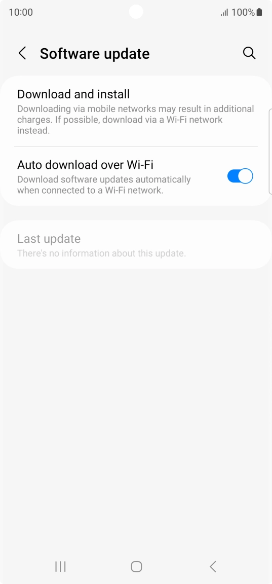 Press Download and install. If a new software version is available, it's displayed. Follow the instructions on the screen to update the phone software. Press Download and install. If a new software version is available, it's displayed. Follow the instructions on the screen to update the phone software.