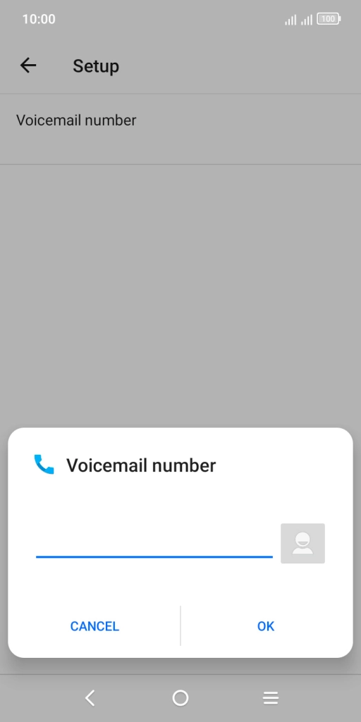 Key in +447953222222 and press OK. Key in +447953222222 and press OK.