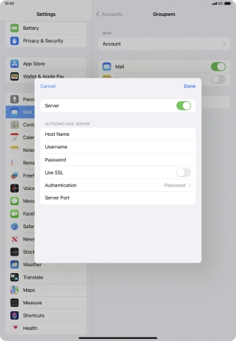 Press the indicator next to Press the indicator next to