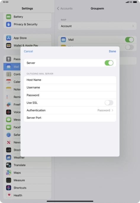 Press the indicator next to Press the indicator next to