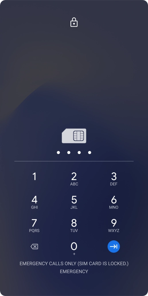 If you're asked to key in your PIN, do so and press the confirm icon. The default PIN is 1111. If you're asked to key in your PIN, do so and press the confirm icon. The default PIN is 1111.