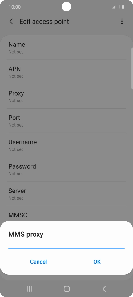 Key in 149.254.201.135 and press OK. Key in 149.254.201.135 and press OK.
