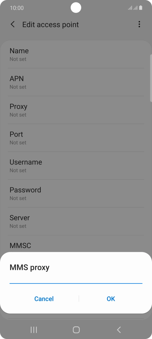 Key in 149.254.201.135 and press OK. Key in 149.254.201.135 and press OK.