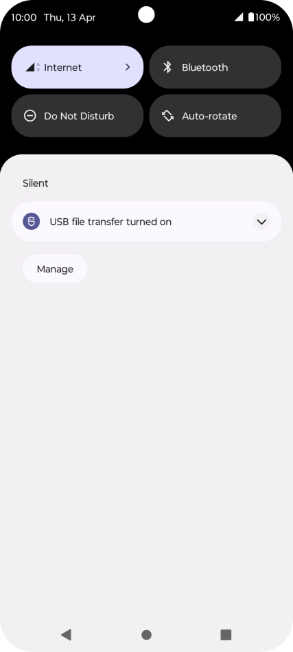 Press the drop down list. Press the drop down list.