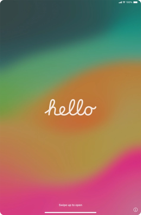 Slide your finger upwards starting from the bottom of the screen. Slide your finger upwards starting from the bottom of the screen.