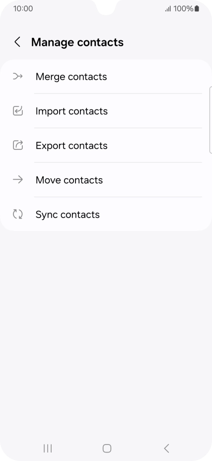 Press Import contacts. Press Import contacts.