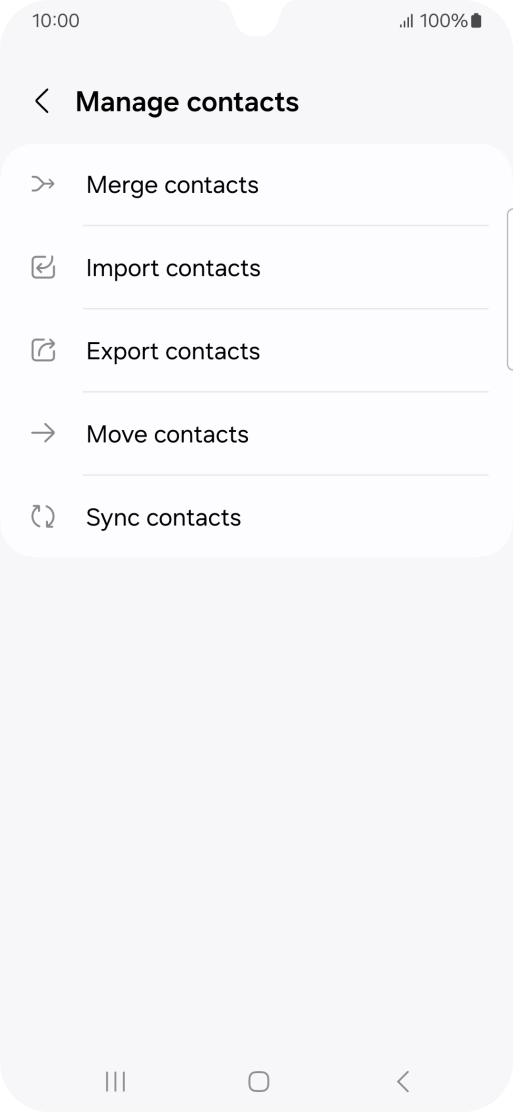 Press Import contacts. Press Import contacts.