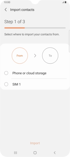 Press the name of the SIM. Press the name of the SIM.
