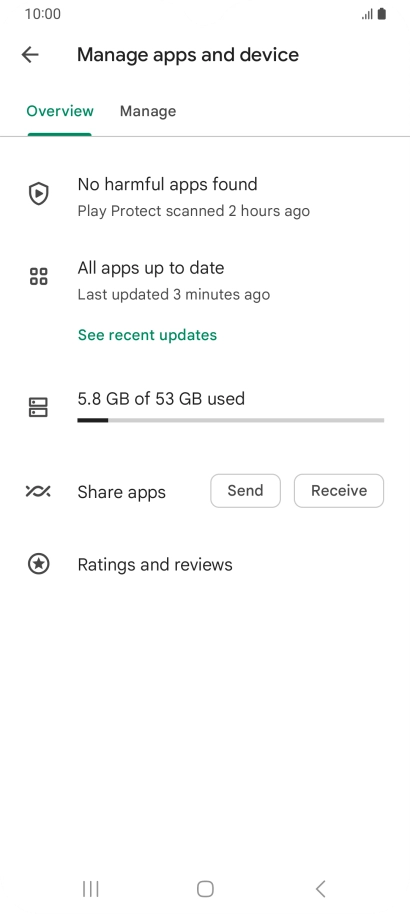 Press Manage. Press Manage.
