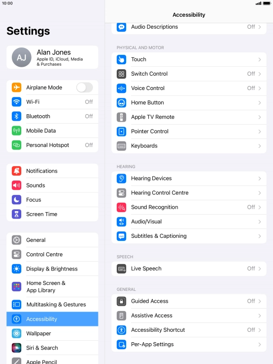 Press Live Speech and follow the instructions on the screen to select the required settings. Press Live Speech and follow the instructions on the screen to select the required settings.